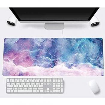 Alfombrilla de Ratón Gaming Grandes Tapete escritorio Mouse Pad XXL,Impermeable con Base de Goma Antideslizante,Special-textured Superficie para Gamers Ordenador, PC y Laptop-800x300x3 mm
