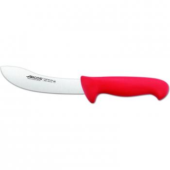 Arcos Serie 2900, Cuchillo Despellejador, Hoja de Acero Inoxidable Nitrum de 160 mm, Mango inyectado en Polipropileno Color Rojo