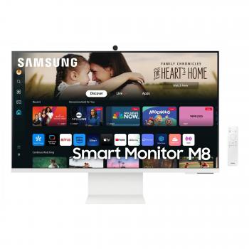 Samsung M80D 32 Smart Monitor 4K UHD (3840 x 2160), LED VA, 4ms Response Time, HDMI, White