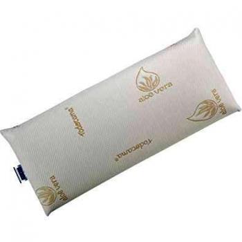 Almohada viscoelástica termorregulable antiácaros y antibacterias con núcleo compacto y doble funda de Aloe Vera (90 cm)