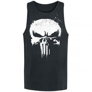 The Punisher Sprayed Skull Logo Camiseta Tirantes Negro XXL
