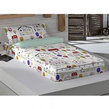 ICEHOME Saco nórdico con Relleno Garden House Cama 90 cm