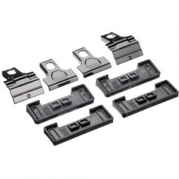 Kit de Abrazadera Thule 1314 para Audi A3 3 Puertas 2003 con Agujeros - Color Negro Talla Única