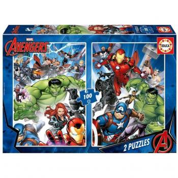 Puzzle Educa Avengers 2x100 Piezas FSC-certified