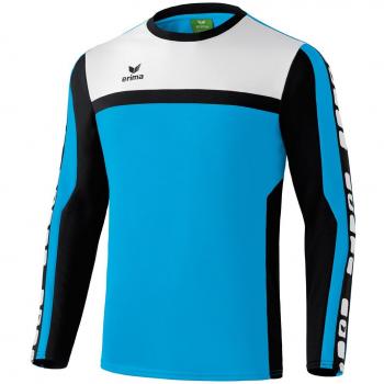 Erima Sweatshirt 5-Cubes Trainingssweat - Sudadera de fútbol para niño, color tã¼rkis, talla 128 cm