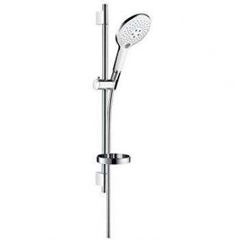 Hansgrohe 27802400 Raindance Select S 150 set de ducha, 3 tipos de chorro, blanco/cromo
