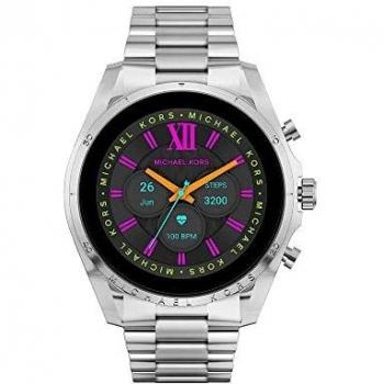 Michael Kors Women's Smartwatch with Alexa Built-in, Gen 6 Bradshaw Stainless Steel with Stainless Steel Bracelet, MKT5139