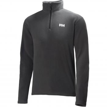 Helly Hansen Daybreaker 1/2 Zip Fleece - Forro polar para hombre, color gris oscuro, talla M