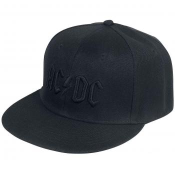 AC/DC Black Logo - Snapback Cap Gorra Negro