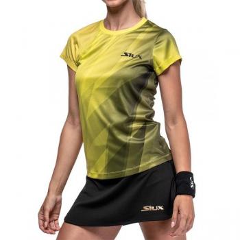 Camiseta de Manga Corta Siux Dispel para Mujer Amarilla