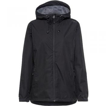 CMP Women's Waterproof Hooded Ripstop Jacket - Black - 3XL