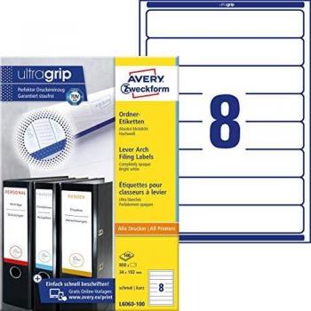 Avery L6060-100 Blanco Etiqueta para impresora autoadhesiva etiqueta de impresora - Etiquetas de impresora