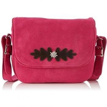 Diavolezza FRED - Bolso de hombro para mujer, color pink/brown, talla 23x18x5 cm