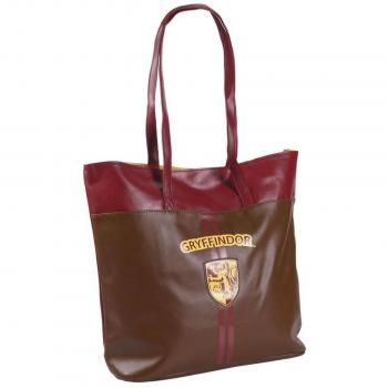 Bolso Tote de Harry Potter Gryffindor en Polipiel Marrón - Cerdá Life's Little Moments Licencia Oficial Warner Bros