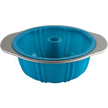 Quid Prepara Prepara Silik - Molde chapa para savarin, de silicona, 27 cm