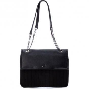 Bolso de mujer Xti en antelina color negro con detalles elegantes