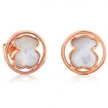Pendientes Camille de Plata Vermeil rosa con Nácar