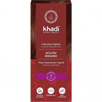 Tinte vegetal para el cabello Khadi - Caoba - 100gr