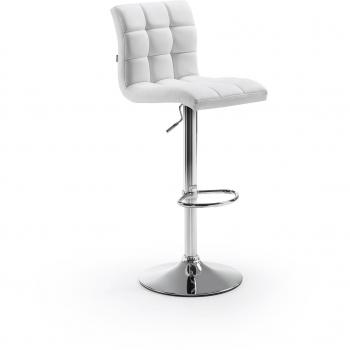 Kavehome Taburete Crema, blanco