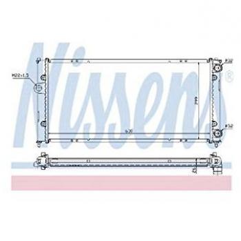 Radiador de refrigeración del motor NISSENS 652681