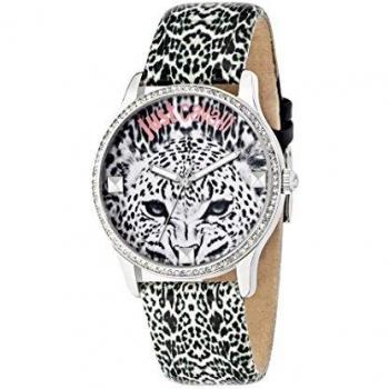 Reloj Analógico de Cuarzo Just Cavalli Mujer R7251211502 con Correa de Cuero Multicolor