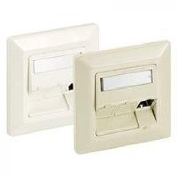 Placa de Pared 3 Puertos Equip, Blanco Puro, Accesorios de Red