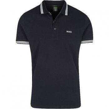 Polo Hombre BOSS Modern Fit Paddy Azul Oscuro con Detalles en Contraste y Logo, Talla XXXL