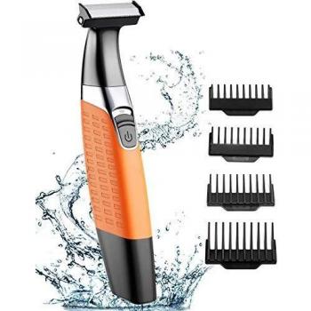 Cocoda Afeitadora Barba, Mojado y Seco Afeitadora Electrica Corporal Hombre y Mujer, Inalámbrico USB Recargable Híbrida Precisión Recortador de Barba y Bordeadora con 4 Peines Guía