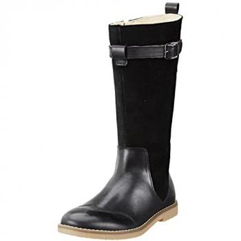 Kickers Tyoube Black Leather Girl Boots