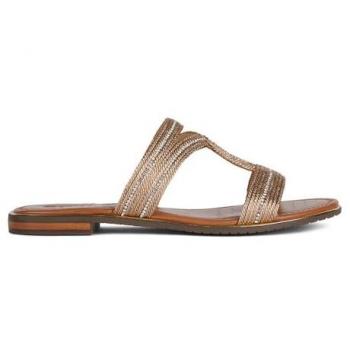 Sandalias Planas Geox Sozy Plus para Mujer en Color Dorado Oscuro