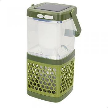 Farol portátil luz led solar y lámpara antimosquitos 2 en 1 Aktive, luz continua de 6 a 8 horas, portátil con cable, para camping y exterior, mata mosquitos