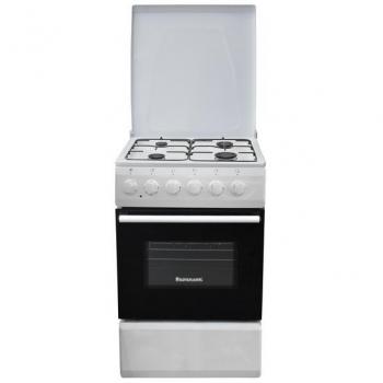Cocina Ravanson KWGE-K50N con Encimera de Gas y Horno Eléctrico en Color Blanco