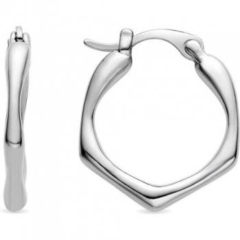 Pendientes Luxenter Meria Basic en baño de rodio