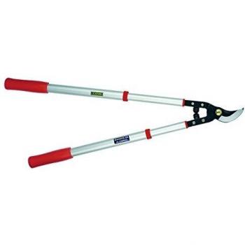 Tijera de Poda a 2 Manos Telescópica Pruning 0345 - Ajuste Manual - Empuñadura Bimaterial - Corte Bypass Muy Preciso - Ultraligera - Tijera de Jardinería Fabricada con Aluminio Forjado - Altuna