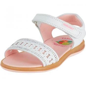 Sandalia Brillantes PabloSky - Sandalias de Niña, color Blanco, diseño brillante, suela antideslizante, cierre con hebilla ajustable