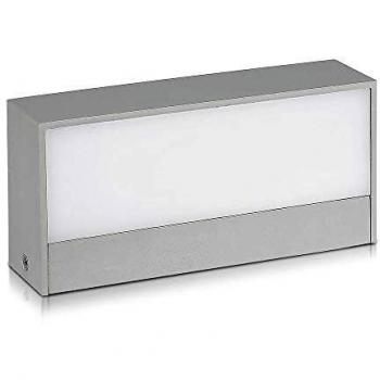 Lámpara de pared LED SMD 9W Up/Down IP65 Gris 6400K