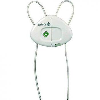 Safety 1st Bloqueador De Armarios Flexible, con Tiradores ajustables para instalar en cualquier tipo de armario, color blanco