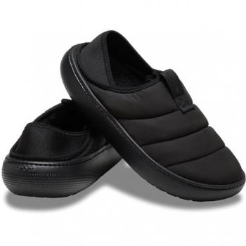 Crocs Classic Puff Moc Black Sandals & Slides Size 43-44