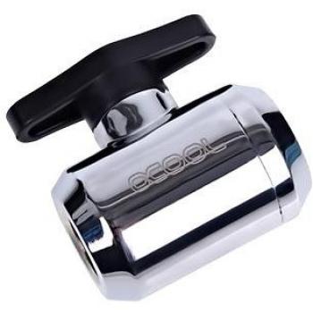 Alphacool Eiszapfen 2-Way Ball Valve G1/4 - Chrome