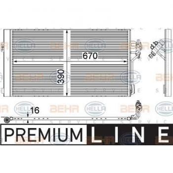 BEHR HELLA SERVICE 8FC 351 343-314  Condensador, aire acondicionado