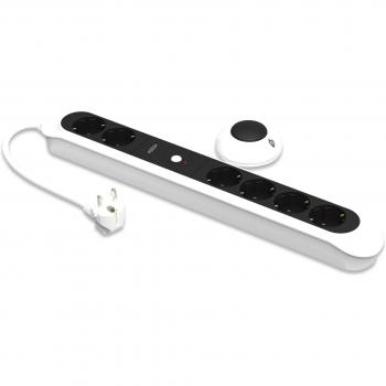 Ednet 84277 6salidas AC 230V 1.5m Negro, Blanco limitador de tensión - Regleta