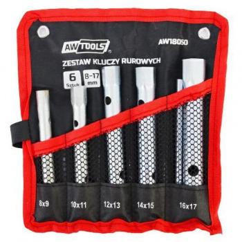 Juego de llaves de tubo Awtools 6 piezas (8mm-17mm)