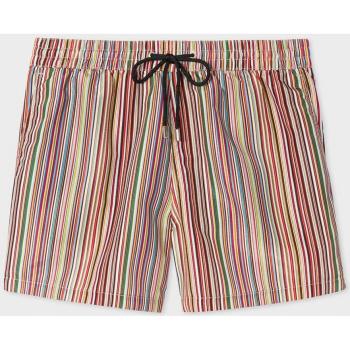 Paul Smith Mens Signature Stripe Swim Shorts - Multicolour Polyester/Recycled Polyester - Size Large