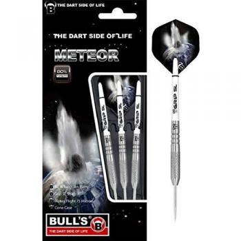 Bulls Bull's Meteor Mt5 Steel Dart 22g Dardos, Unisex Adulto, Plateado, Blanco, 22 g