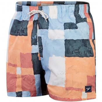 Bañador de hombre Speedo Digital Printed Leisure 14' Watershort azul negro naranja - XL