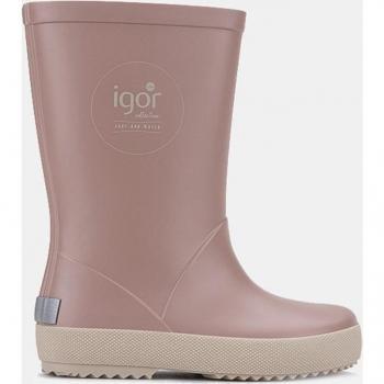 Botas de agua para niña Igor Splash DK en rosa y beige