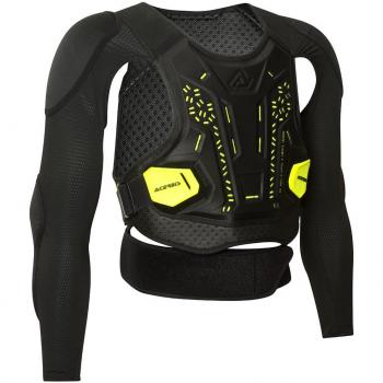Peto Acerbis Plasma Nivel 2, chaleco de protección negro y amarillo, talla S/M