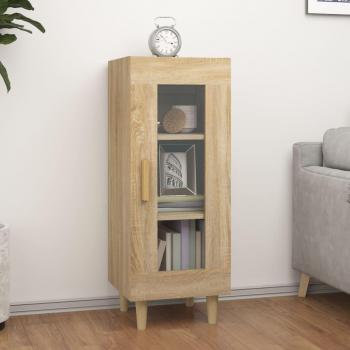 Aparador de Madera Contrachapada Color Roble Sonoma 34,5x34x90 cm