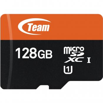 Team Group Tarjeta de Memoria MicroSDXC UHS-I 128GB Clase 10 con Adaptador y Velocidad de Lectura de hasta 100MB/s