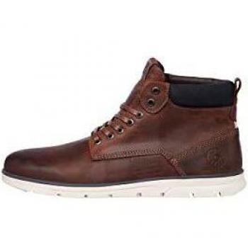 Jack & Jones Tubar Leather High-Top Sneakers for Men - Brown - Size 40